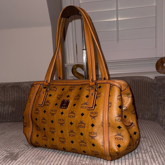 MCM Cognac Visetos Shoulder Bag - Picture 2 of 16
